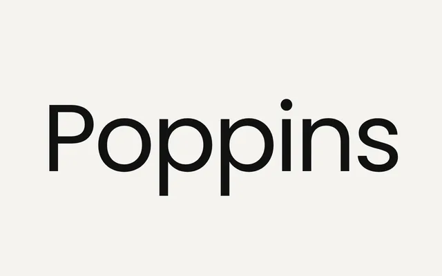 Poppins specimen from Open Foundry