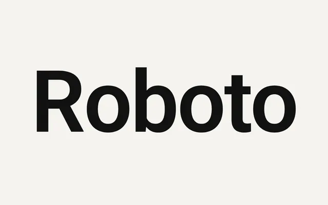 Roboto specimen from Open Foundry