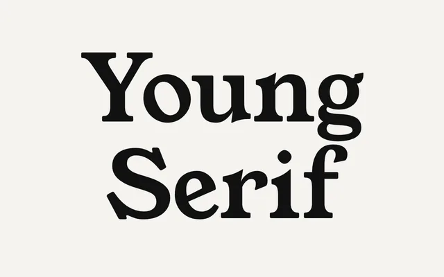 Young Serif specimen from Open Foundry