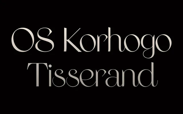 OS Korhogo Tisserand specimen from O’Plérou Studio