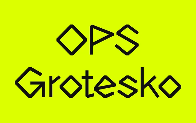 OPS Grotesko specimen from OPS Type