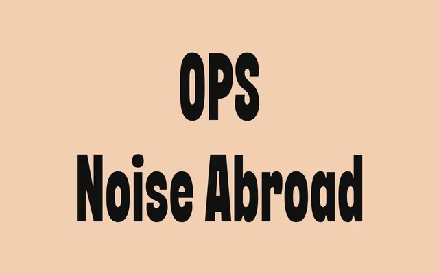 OPS Noise Abroad specimen from OPS Type