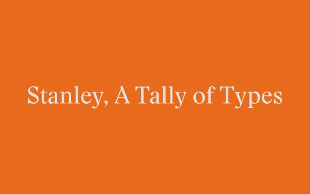 Stanley specimen from Optimo