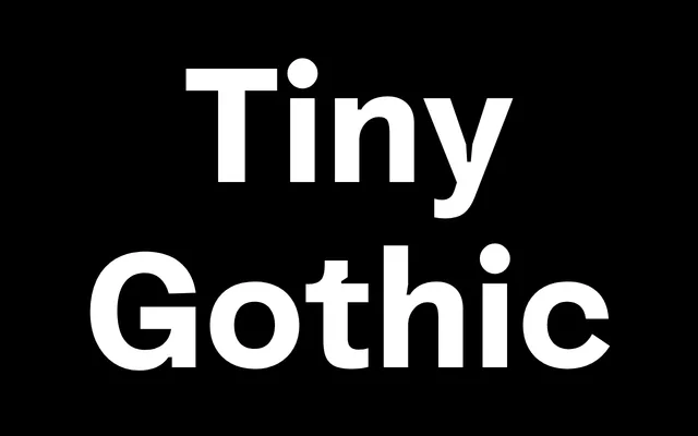 Tiny Gothic specimen from Optimo