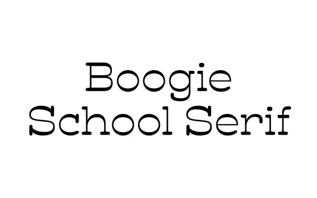 Boogie School Serif specimen from Or Type