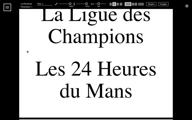 La Pontaise Champion specimen from Or Type