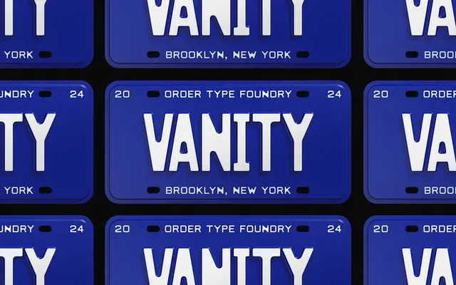 Vanity specimen from Order