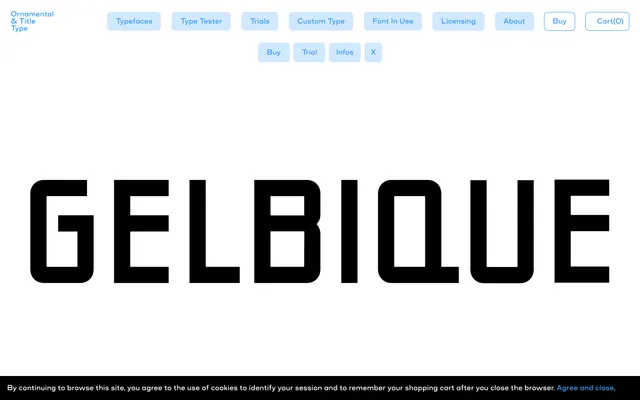 Gelbique specimen from OTT Foundry