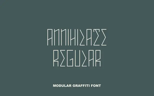 Annihilate specimen from Out of Step Font Company