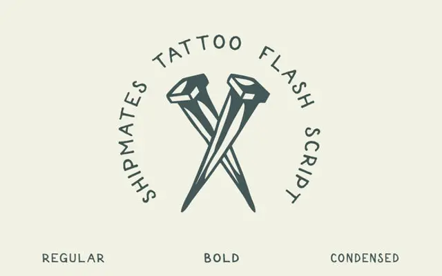 Shipmates specimen from Out of Step Font Company