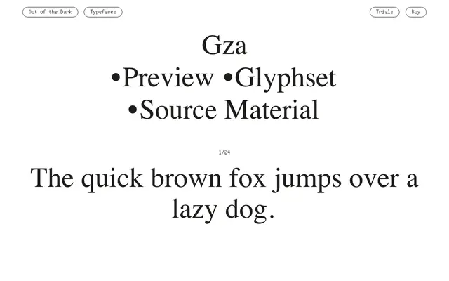 Gza specimen from Out of the Dark