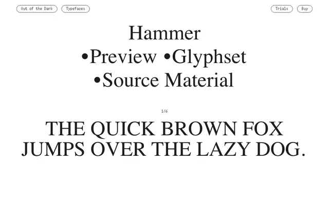 Hammer specimen from Out of the Dark