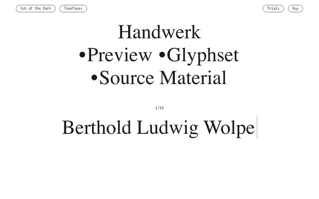 Handwerk specimen from Out of the Dark