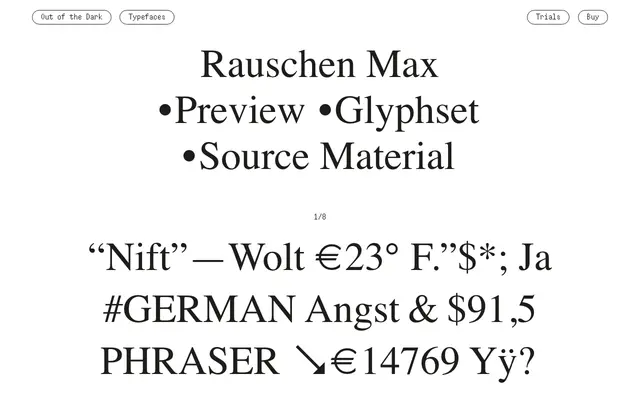 Rauschen Max specimen from Out of the Dark