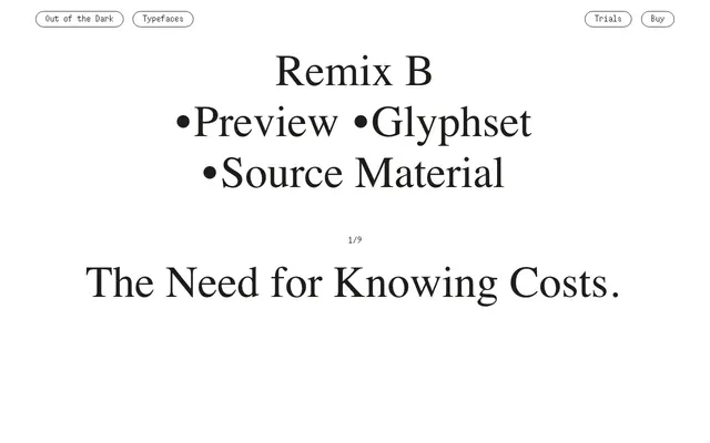 Remix B specimen from Out of the Dark