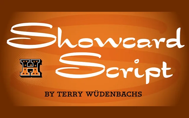 Showcard Script specimen from P22 Type Foundry