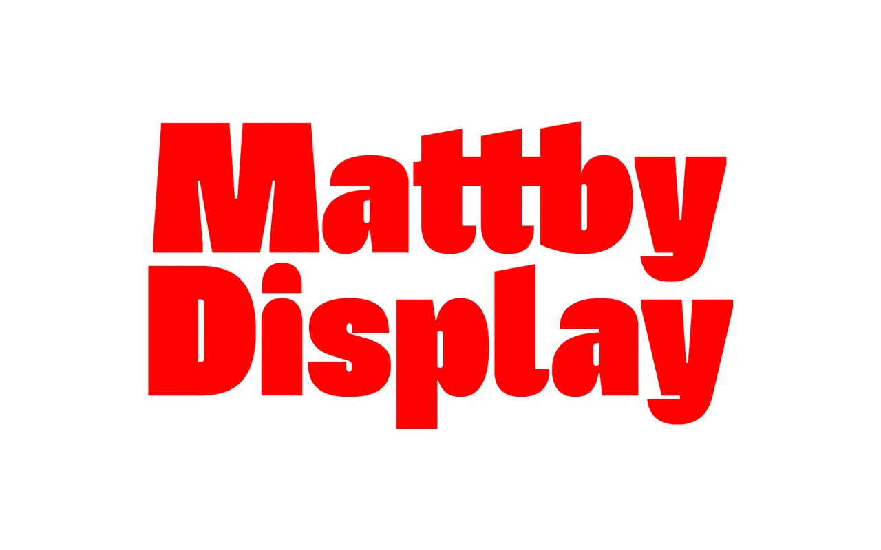 Mattby Display specimen from Paavola Type Studio
