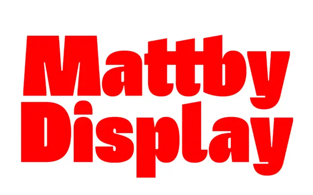 Mattby Display specimen from Paavola Type