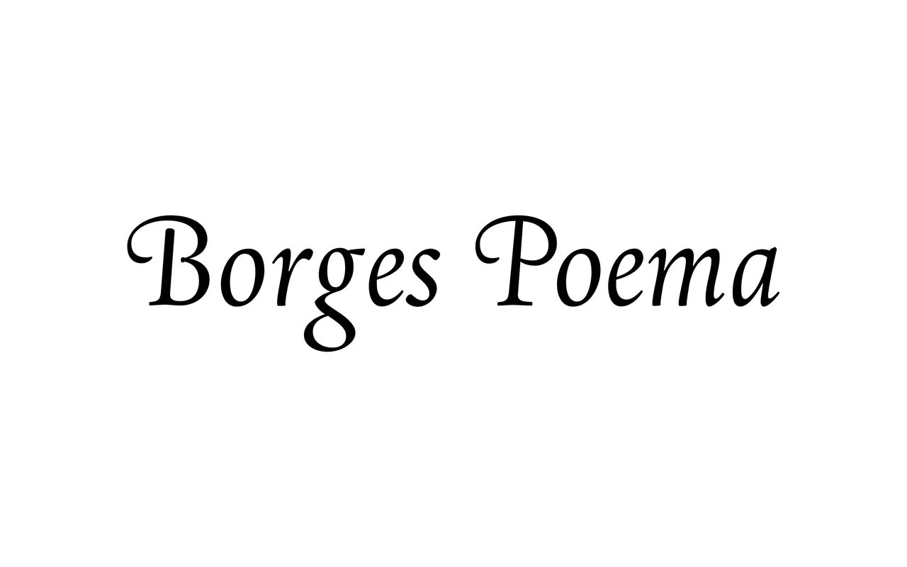 Borges Poema specimen from Pampatype