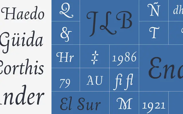 Borges Poema specimen from Pampatype