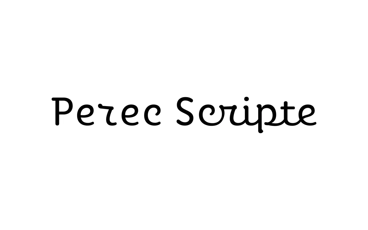 Perec Scripte specimen from Pampatype