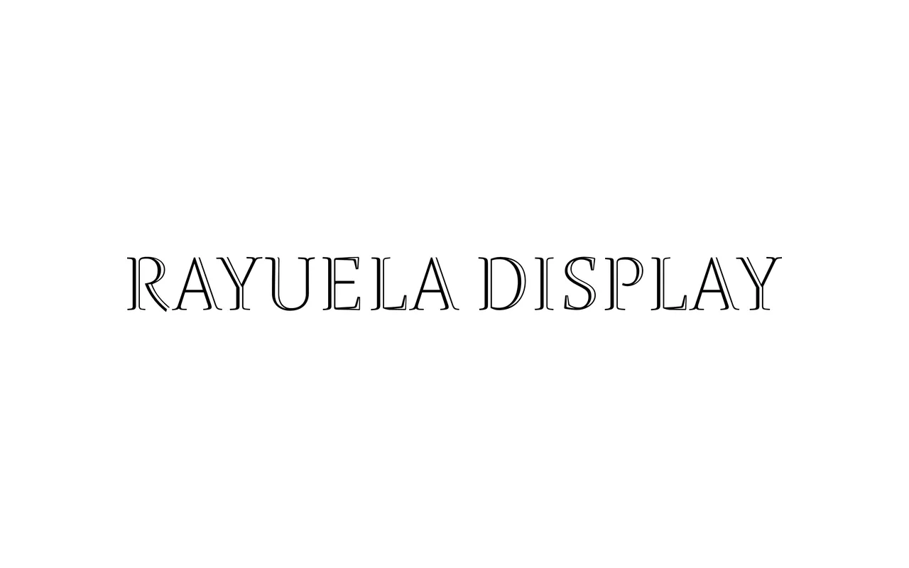 Rayuela Display specimen from Pampatype