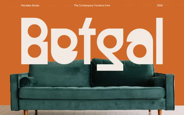 Betgal specimen from Pandeka Studio