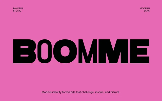 Boomme specimen from Pandeka Studio