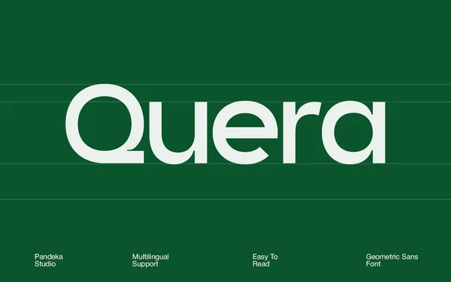 Quera specimen from Pandeka Studio