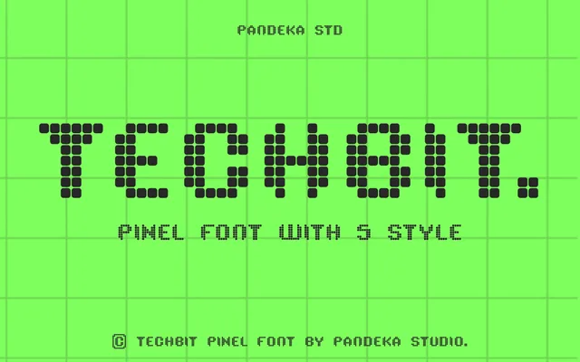 Techbit specimen from Pandeka Studio