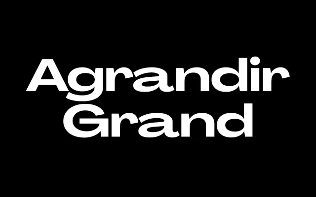 Agrandir Grand specimen from Pangram Pangram Foundry