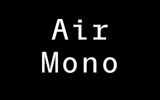 Air Mono specimen from Pangram Pangram Foundry