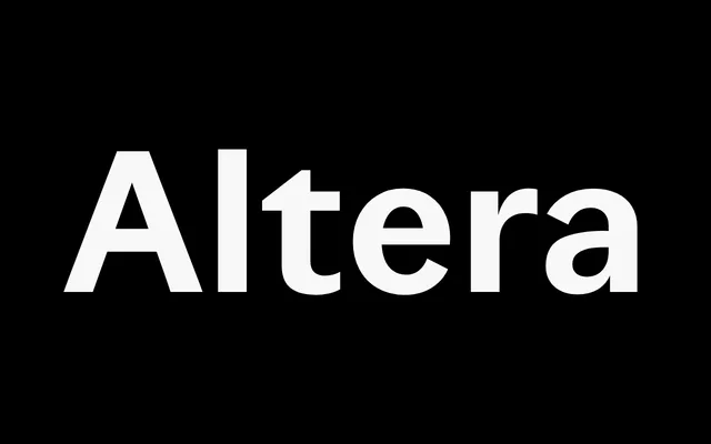 Altera specimen from Pangram Pangram Foundry