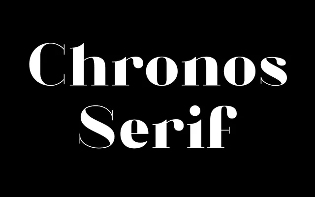 Chronos Serif specimen from Pangram Pangram Foundry