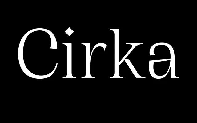 Cirka specimen from Pangram Pangram Foundry