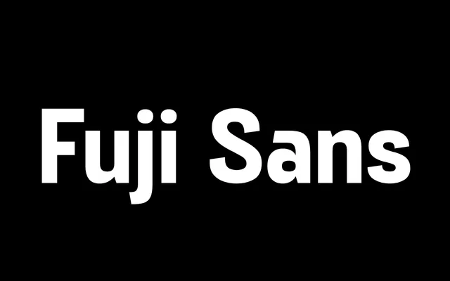 Fuji Sans specimen from Pangram Pangram Foundry