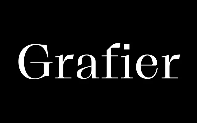 Grafier specimen from Pangram Pangram Foundry