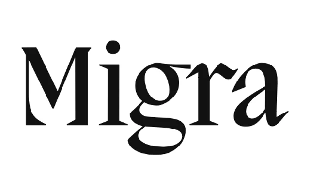 Migra specimen from Pangram Pangram Foundry