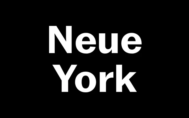 Neue York specimen from Pangram Pangram Foundry