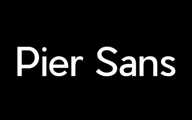 Pier Sans specimen from Pangram Pangram Foundry