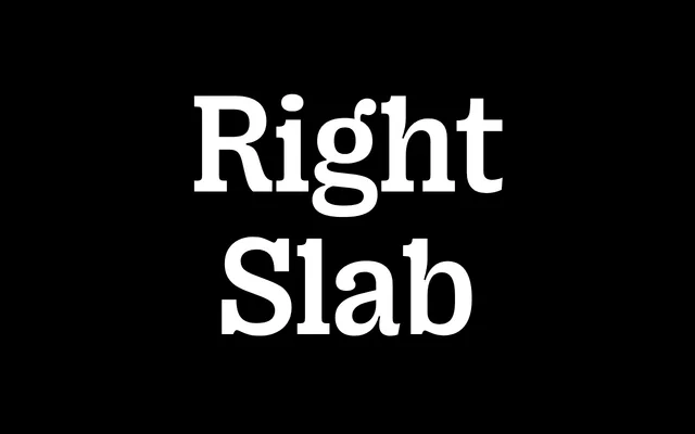 Right Slab specimen from Pangram Pangram Foundry