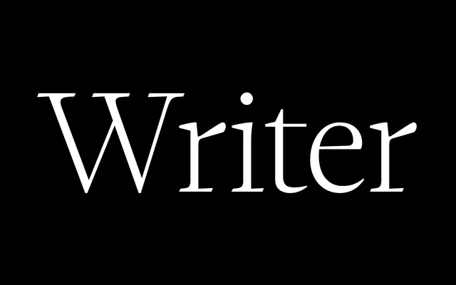 Writer specimen from Pangram Pangram Foundry