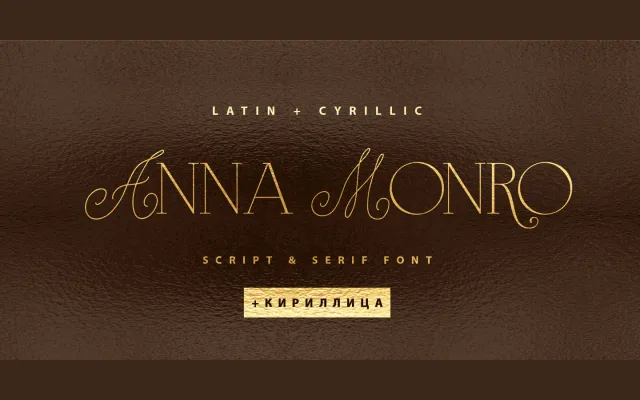Anna Monro specimen from ParaType