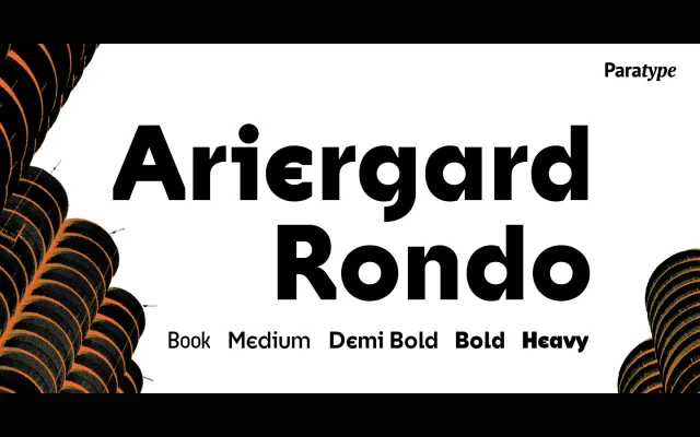 Ariergard Rondo specimen from ParaType