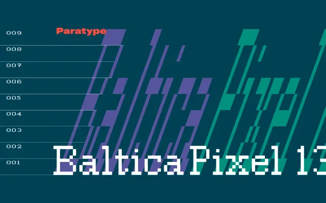 Baltica Pixel 13 specimen from ParaType