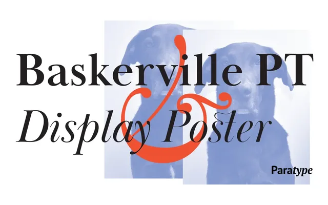 Baskerville Display PT specimen from ParaType