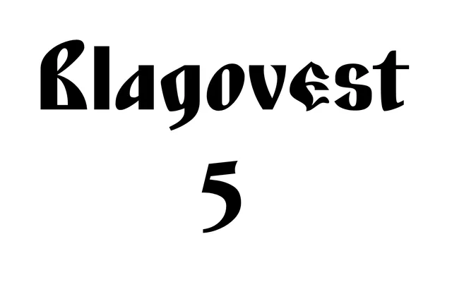Blagovest 5 specimen from ParaType