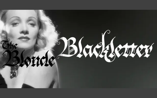 Blonde Fraktur specimen from ParaType