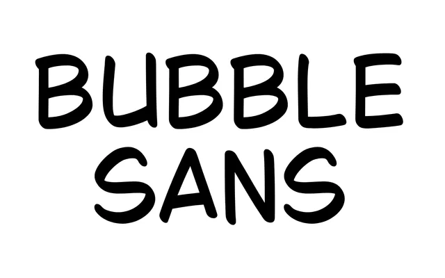 Bubble Sans specimen from ParaType