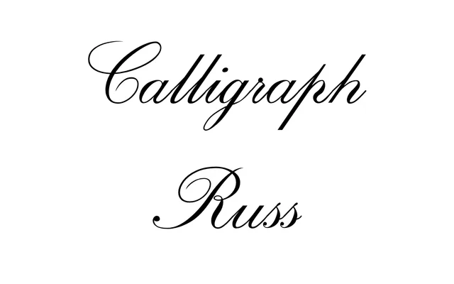 Calligraph Russ specimen from ParaType